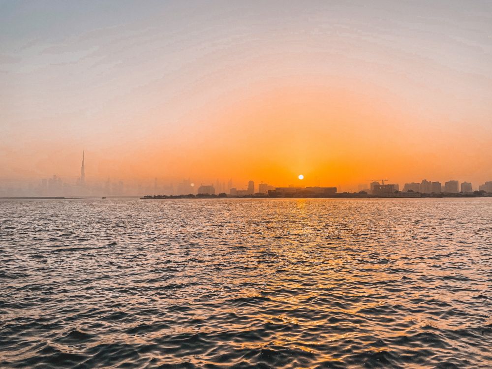 il tramonto a Dubai è un'emozione da vivere