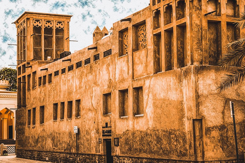 l'antico quartiere di Al Fahidi, il più vecchio insediamento di Dubai