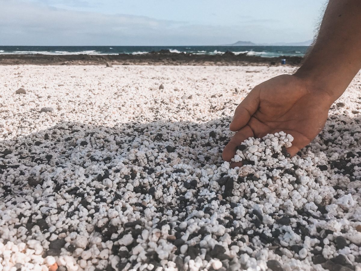 la spiaggia dei popcorn a Fuerteventura