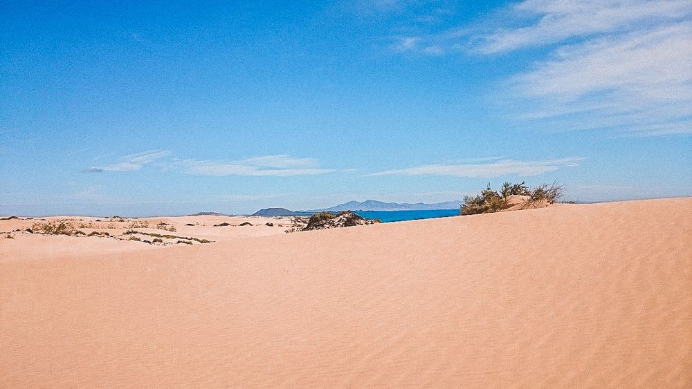 la distesa di sabbia delle dune di Corralejo