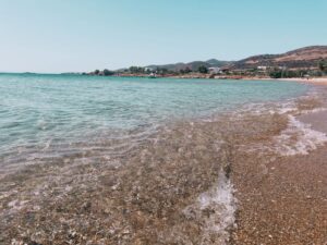 la spiaggia di Panagia, tra le più belle di Antiparos