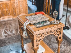 l'altare del matrimonio greco ortodosso