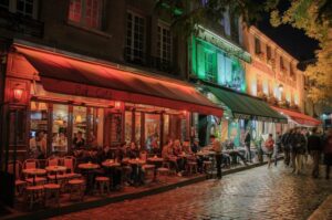 la zona di Montmartre è molto suggestiva e ricca di localini