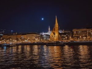 Buda vista dalla crociera sul Danubio di Budapest