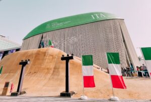 entrata del Padiglione Italia di Expo Dubai
