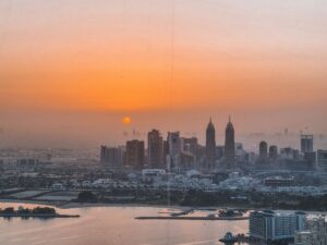 l'alba su Dubai