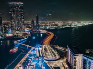 vista dalla ruota panoramica di Dubai