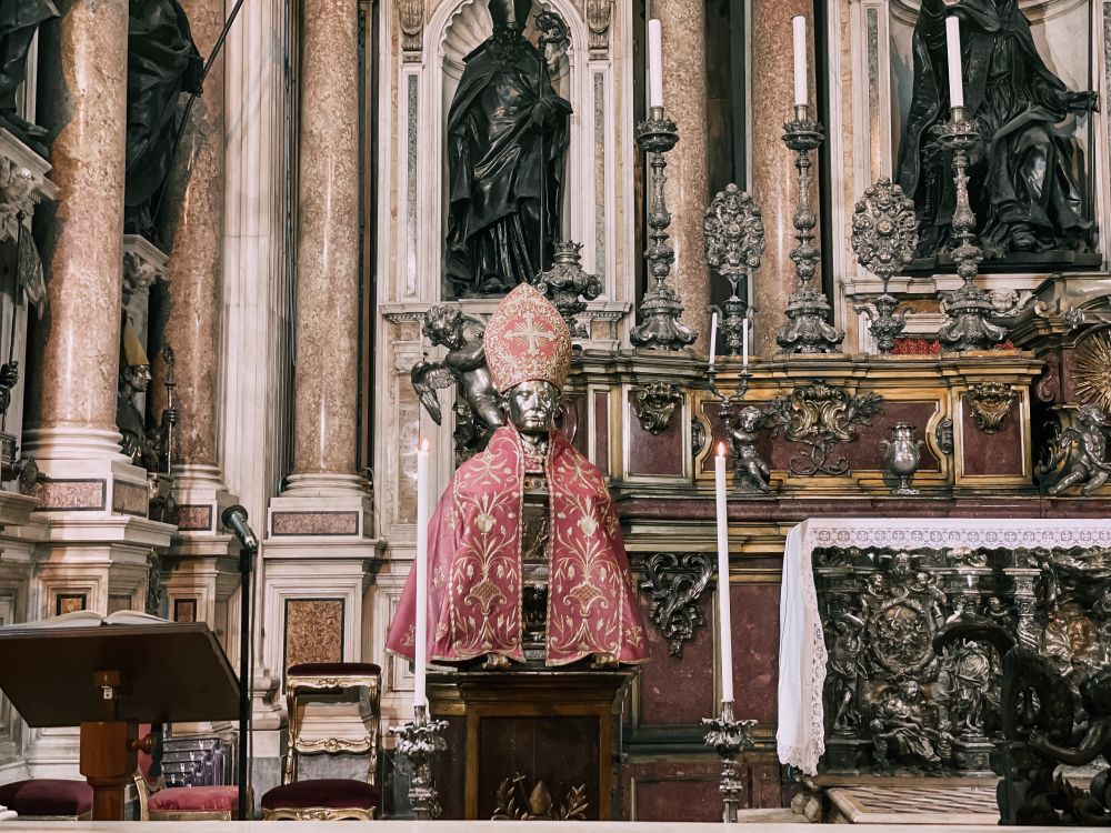 busto di San Gennaro nella Cappella di Napoli