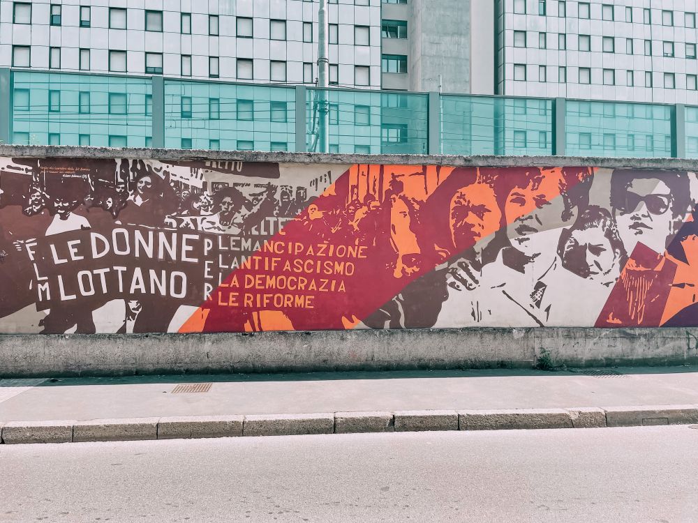 murale all'Ortica in onore dei lavoratori di Milano