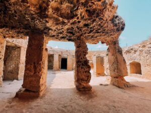 particolare delle Tombe dei Re a Paphos