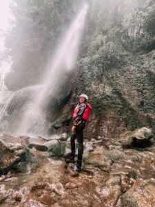 la cascata presso il fiume Lao in Calabria
