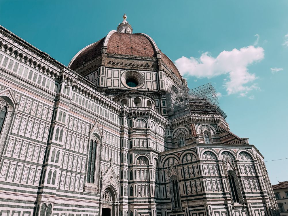 cupola di Brunelleschi a Firenze in Piazza Duomo