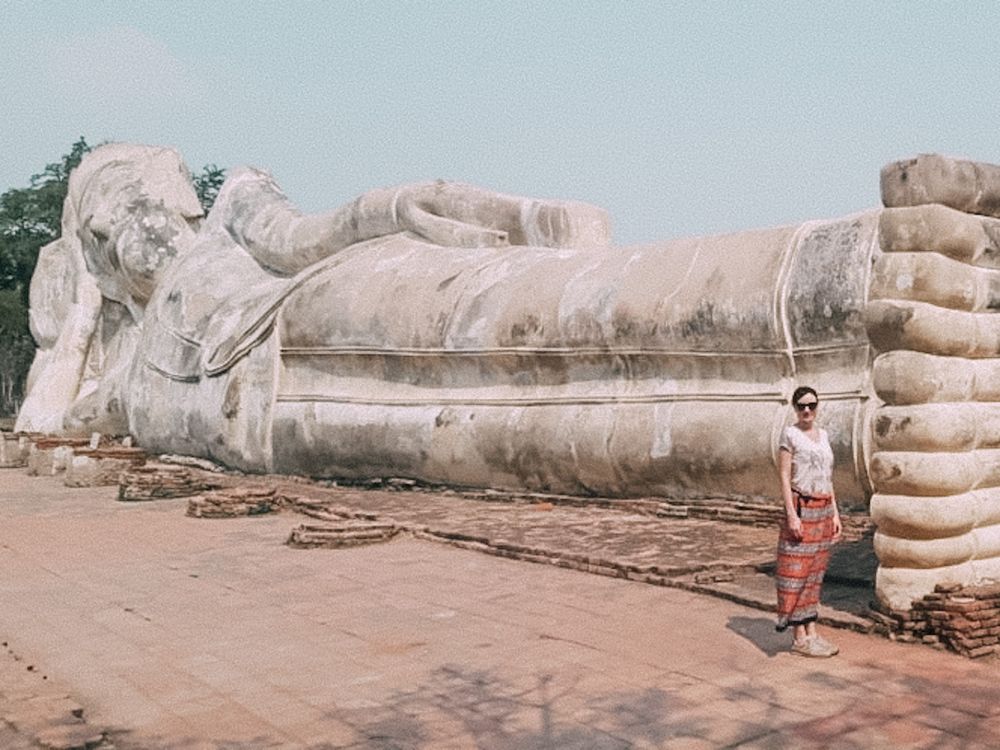 Buddha disteso di Ayutthaya lungo ben 42 metri