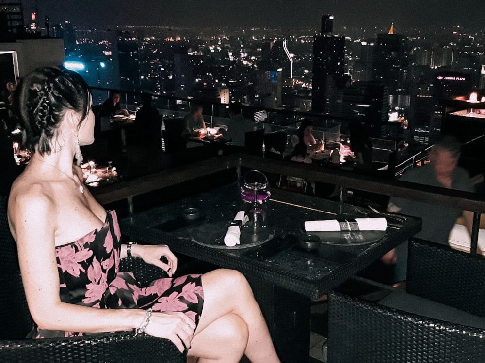 la mia serata al Vertigo & Moon Sky Bar di Bangkok