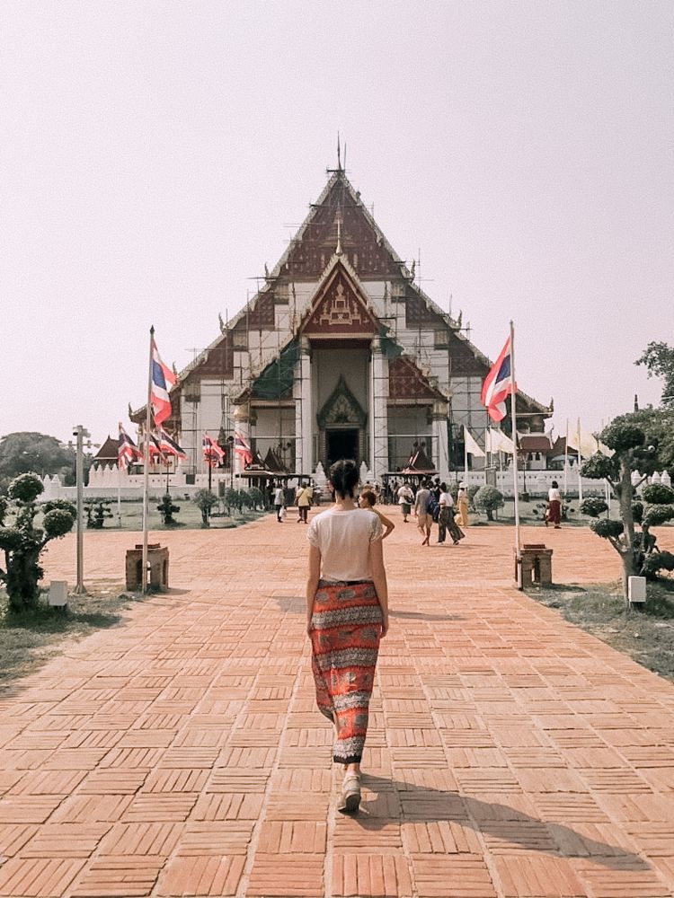 ad Ayutthaya uno dei siti storico patrimonio UNESCO della Thailandia