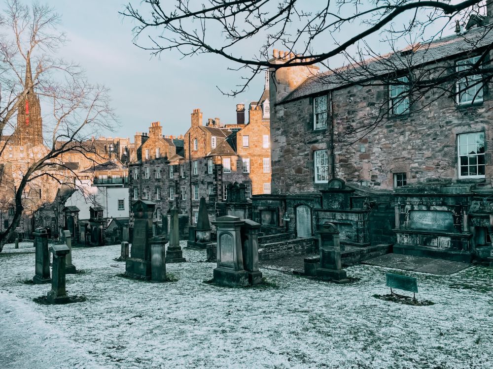 cimitero Greyfrairs Kirkiard nella capitale della Scozia 