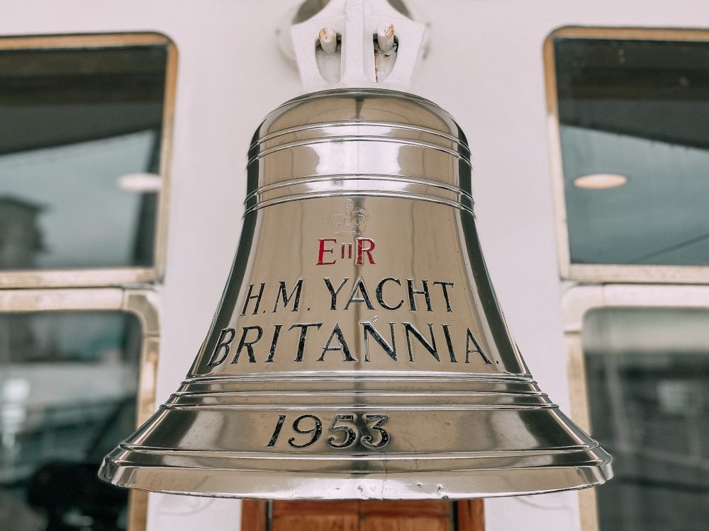 la campana del Royal Yatch Britannia a Edimburgo