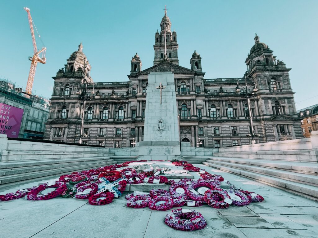 Cenotafio di George Square e Glasgow City Chambers