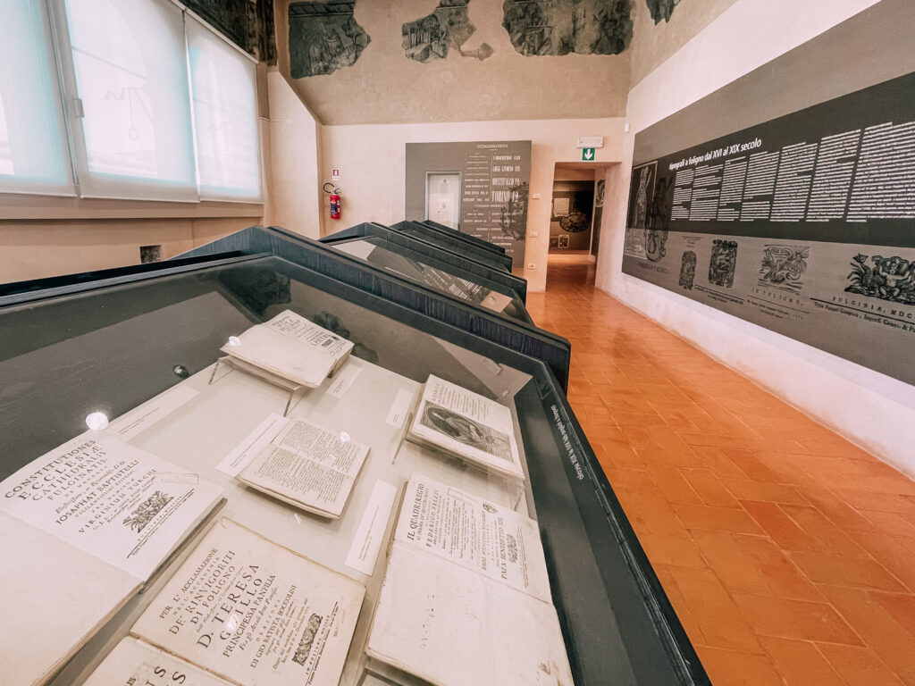 interni del Museo della Stampa di Foligno