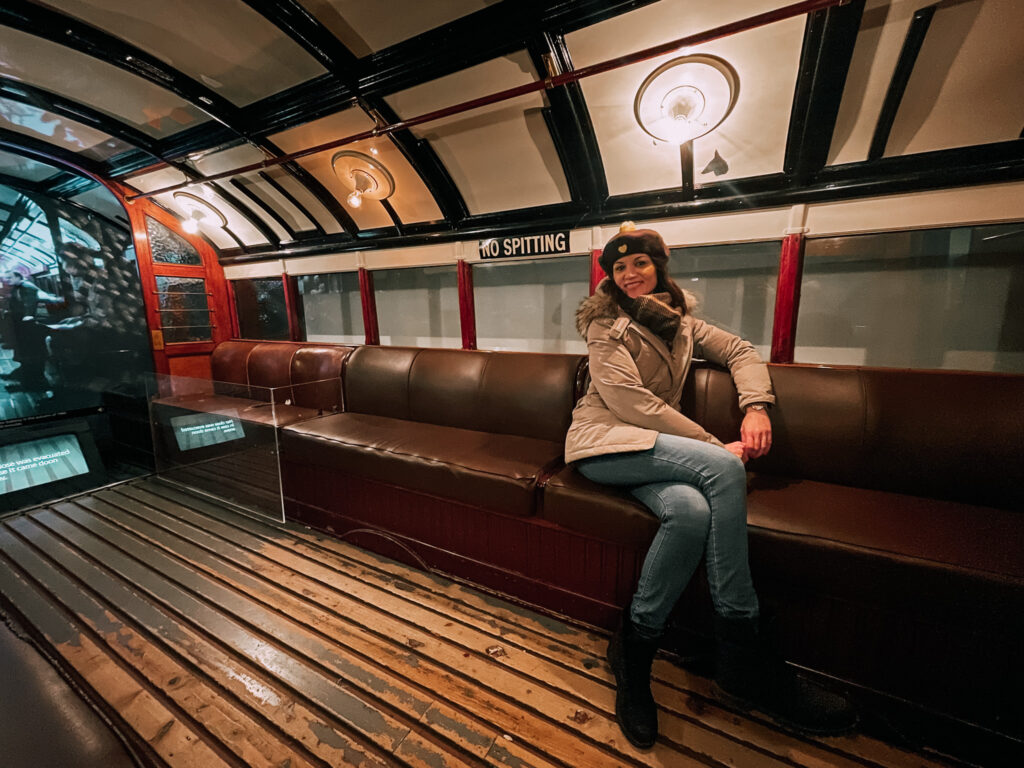 antico vagone della metropolitana di Glasgow