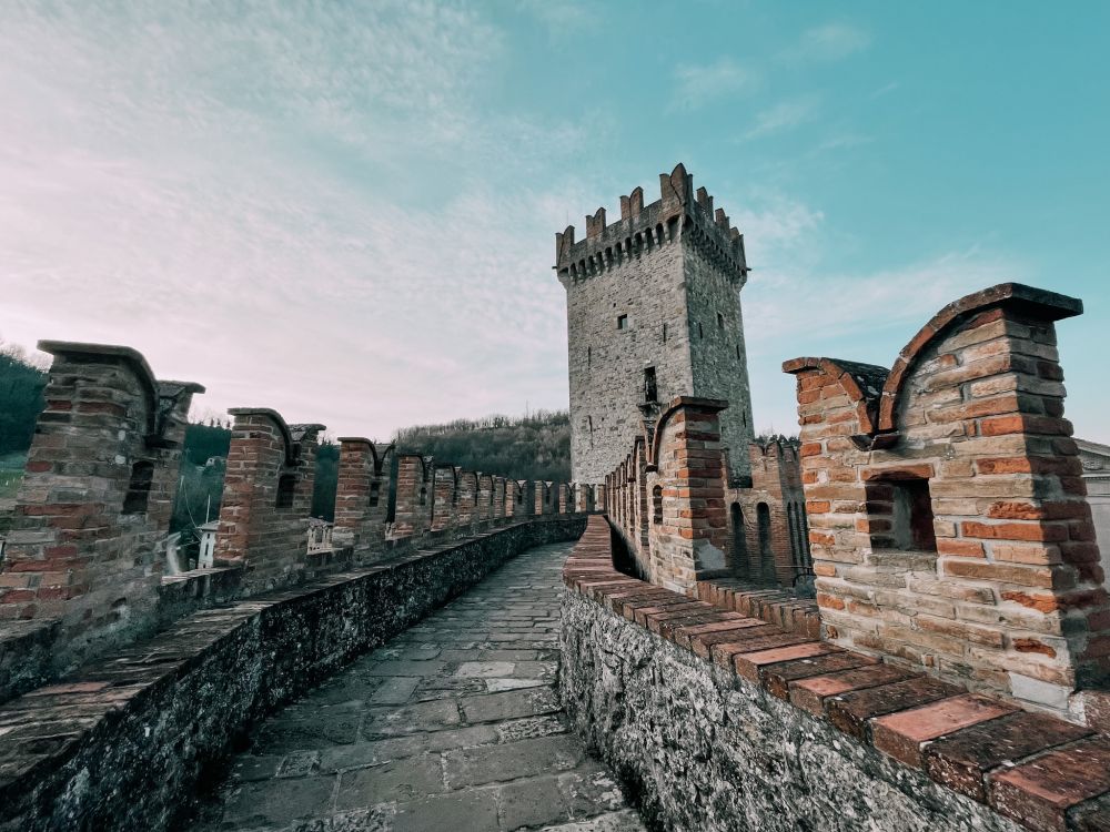 il. camminamento di ronda del Castello di Vigoleno