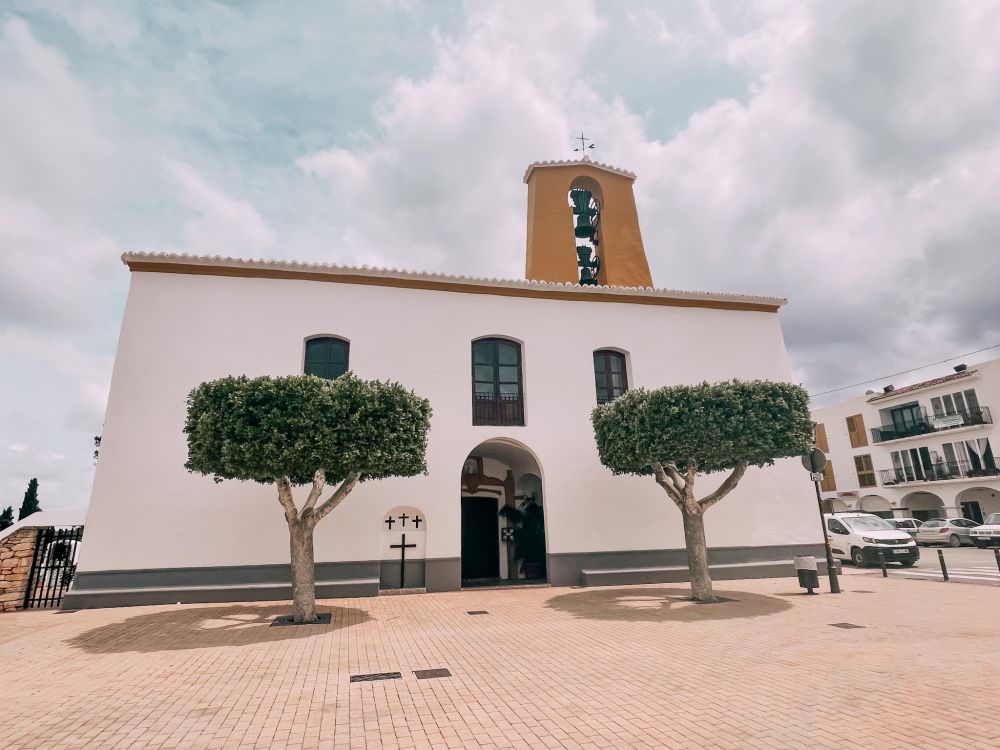 la Chiesa di Santa Gertrudis de Frontera sull'isola di Ibiza