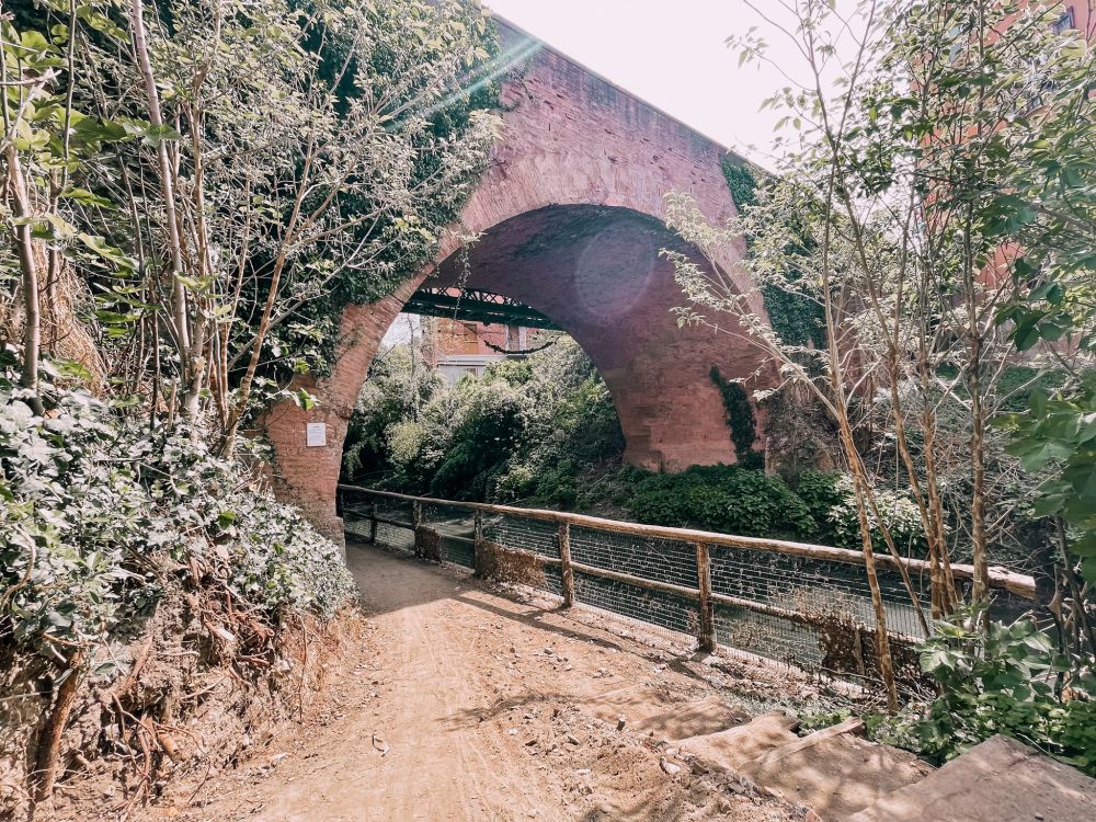 il ponte del Vignola a Corticella lungo il Navile