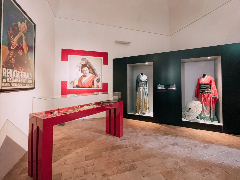 sala del museo dedicato a Renata Tebaldi a Busseto