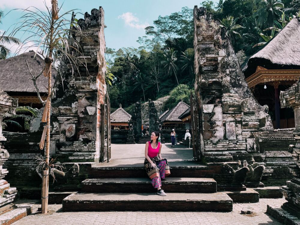 presso il tempio Gunung Kawi di Bali