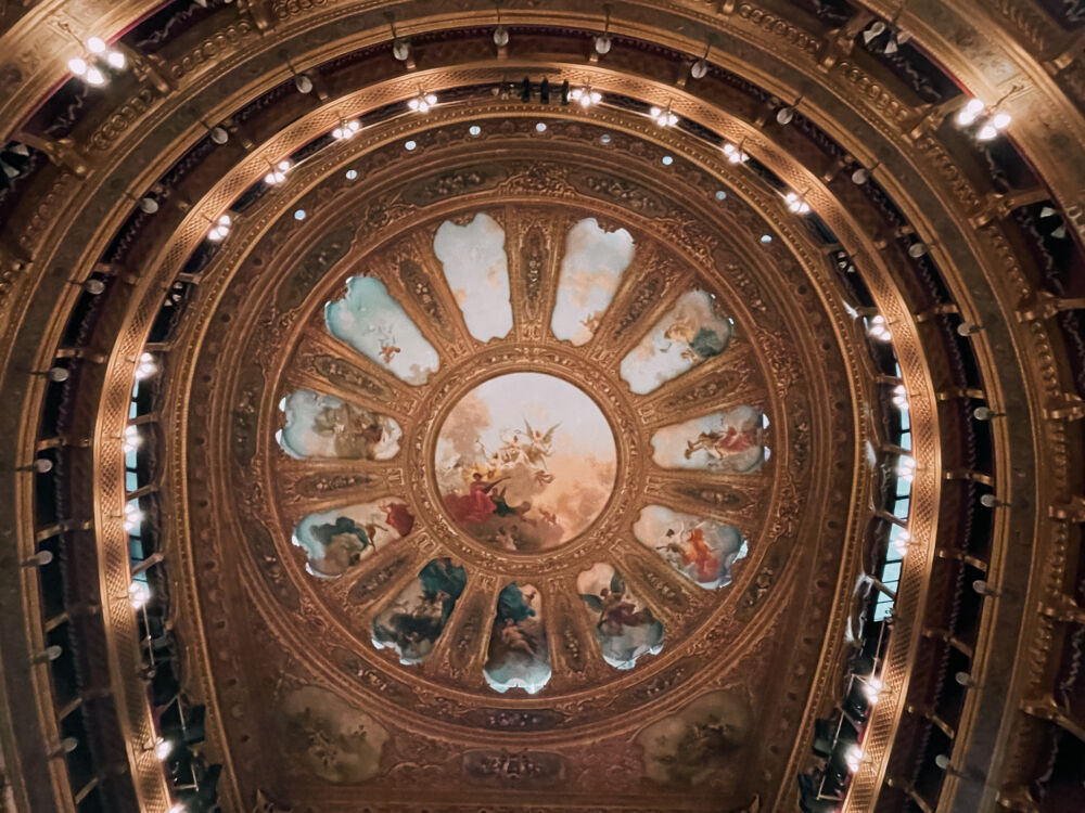 Il Trionfo della Musica sul soffitto del Teatro Massimo Vittorio Emanuele di Palermo