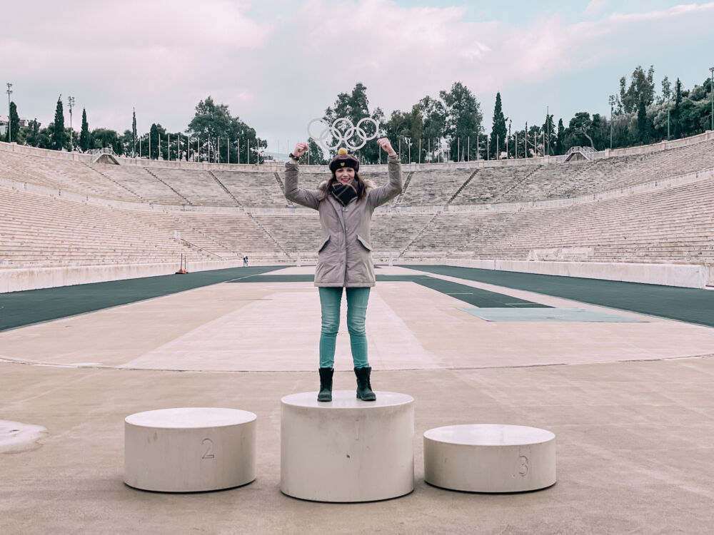 podio allo Stadio Panathinaiko di Atene