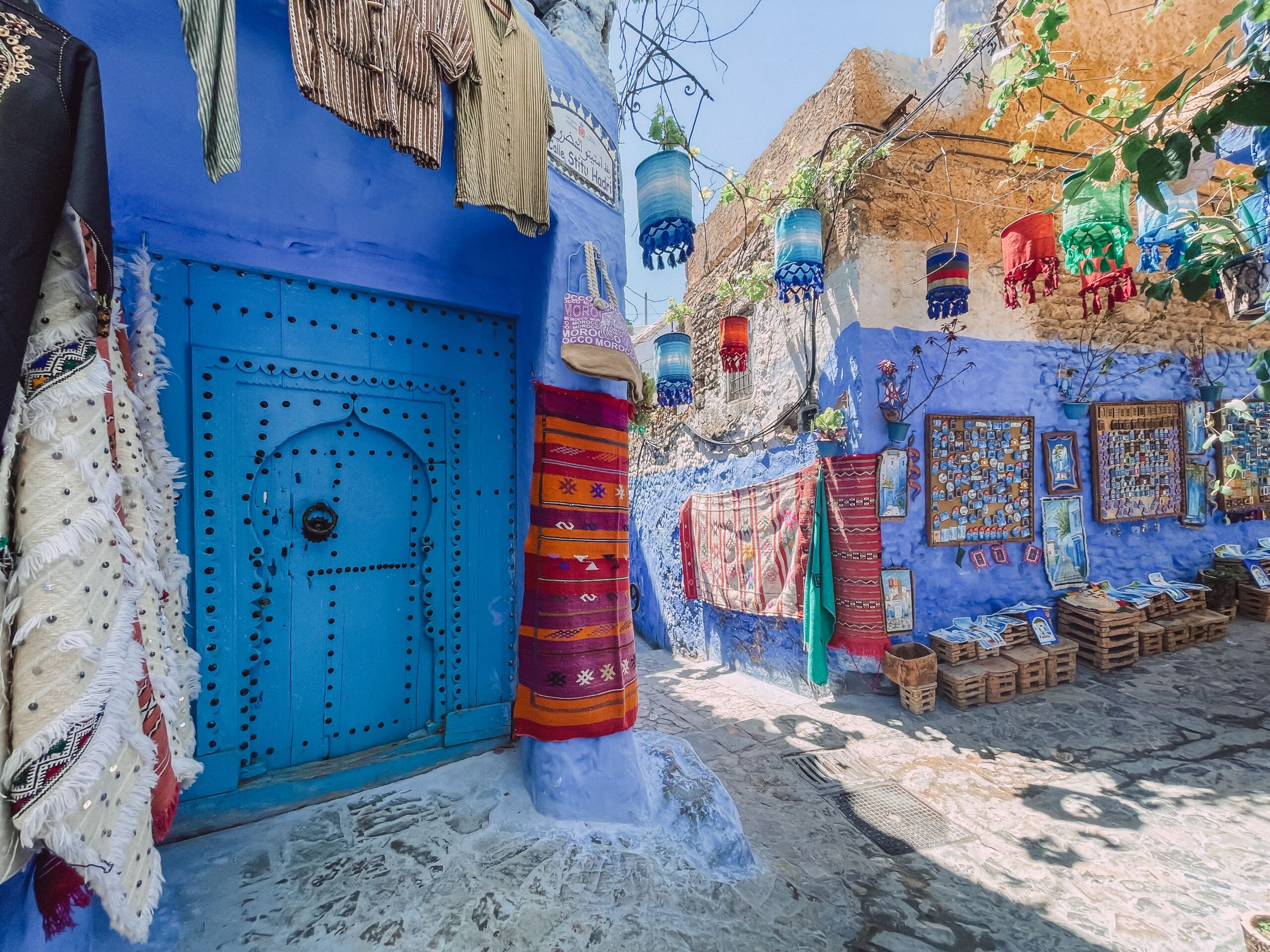 uno degli angoli della città blu del Marocco Chefchaouen