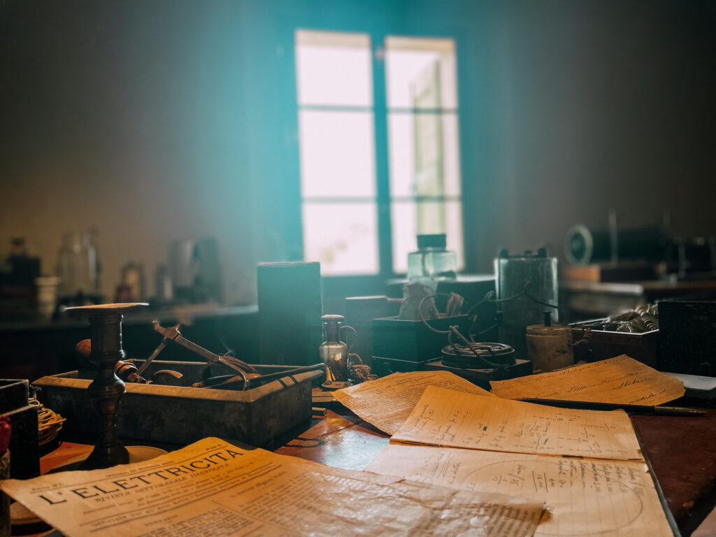 la stanza dei bachi il primo laboratorio di Guglielmo Marconi