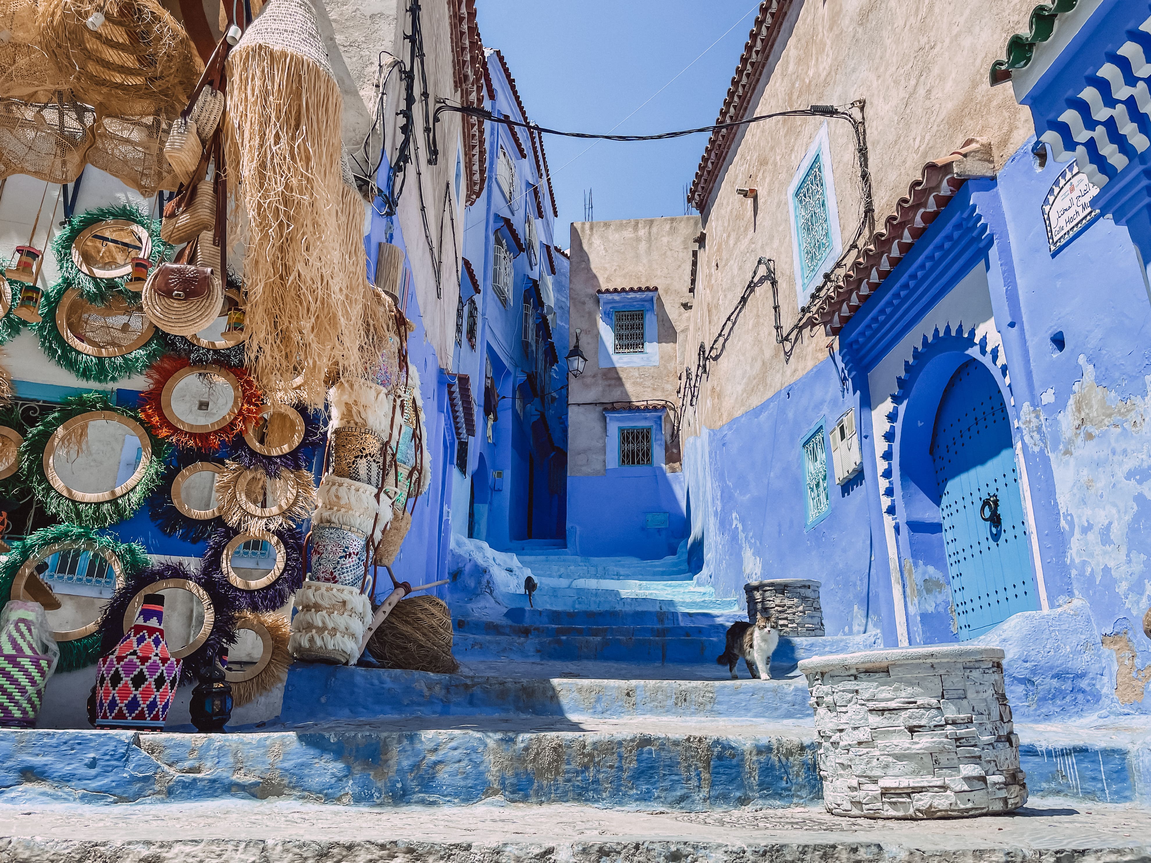scorcio blu di Chefcahouen in Marocco