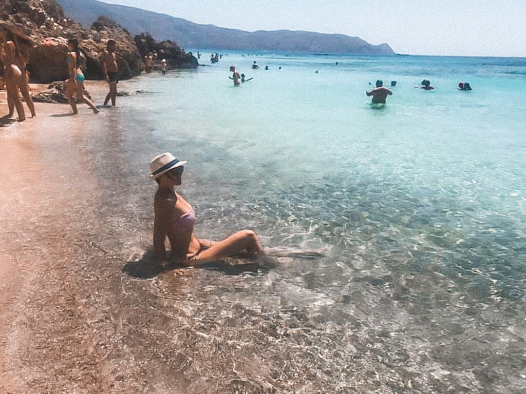 la spiaggia rosa di Elafonissi a Creta