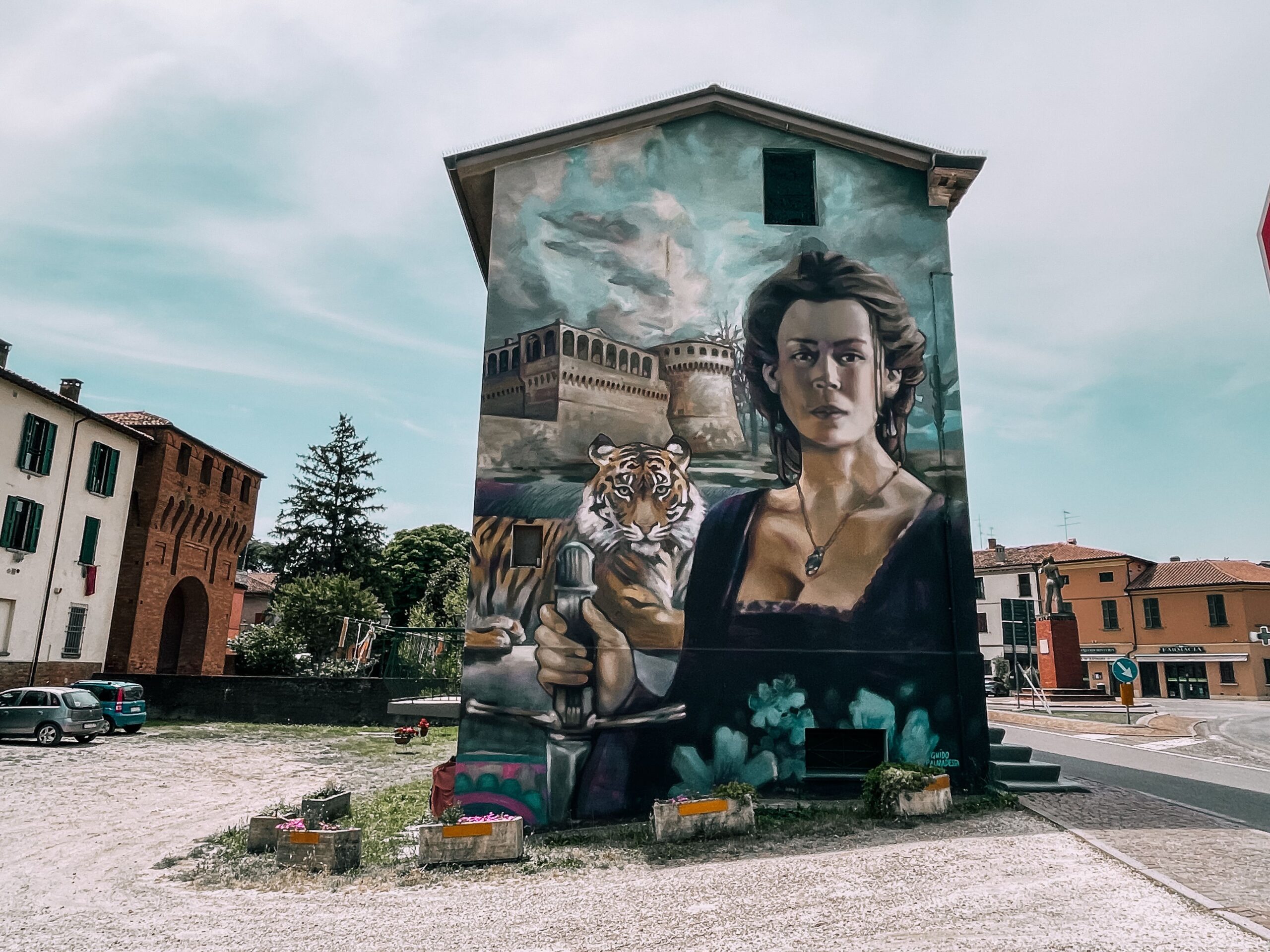 la Tigre di Romagna è il murales di Bagnara