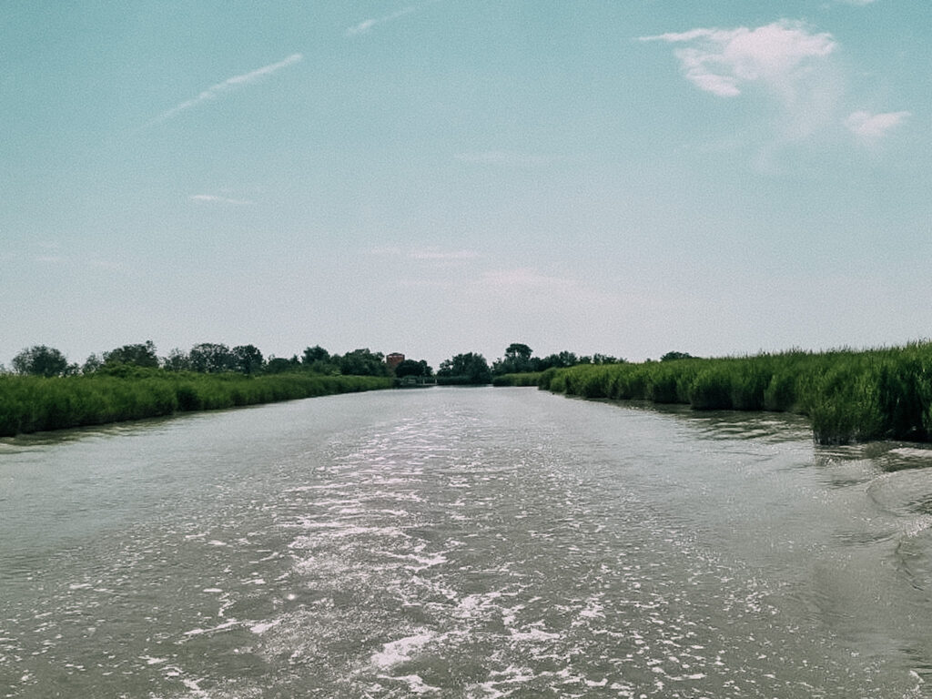 la Sacca di Goro presso il Parco del Delta del Po in Emilia-Romagna