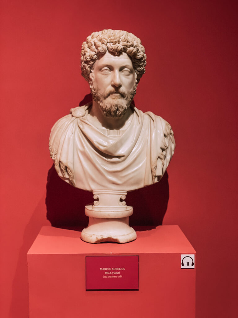 busto di Marco Aurelio nel Museo di Efeso in Turchia