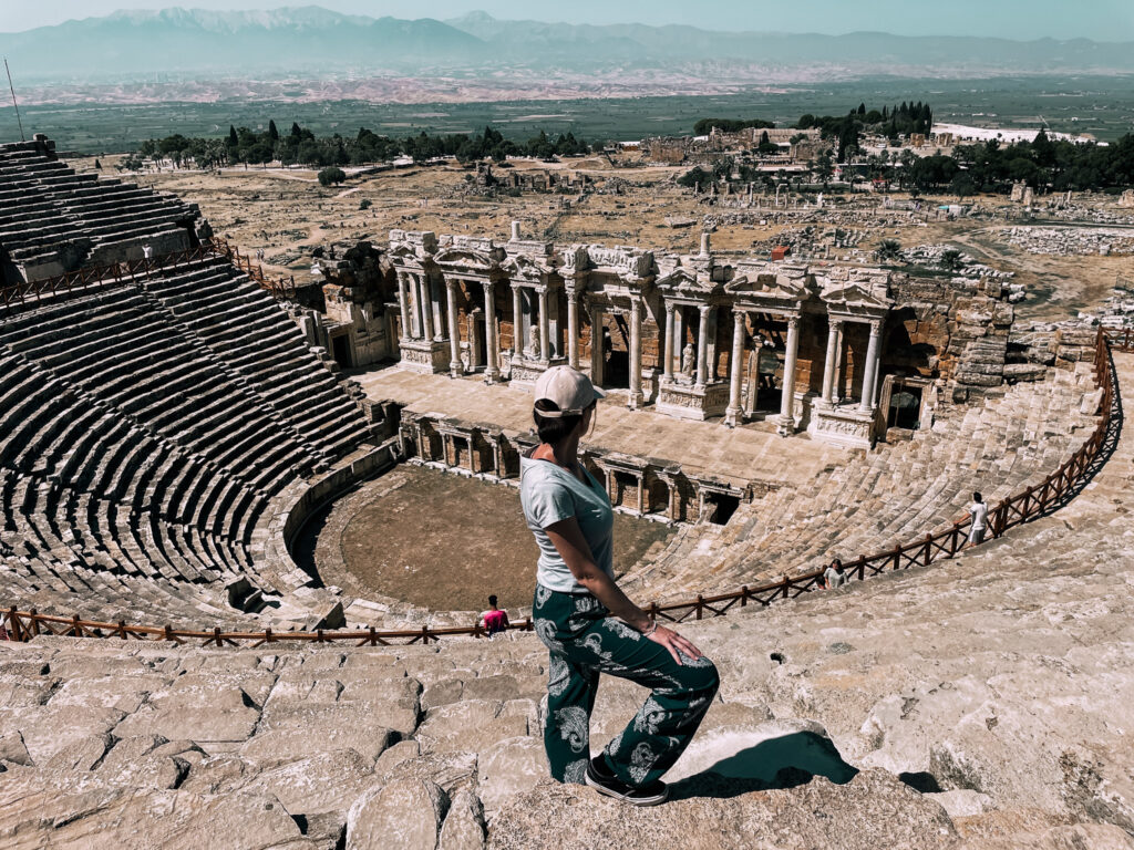 teatro romano nel sito archeologico di Hierapolis in Turchia