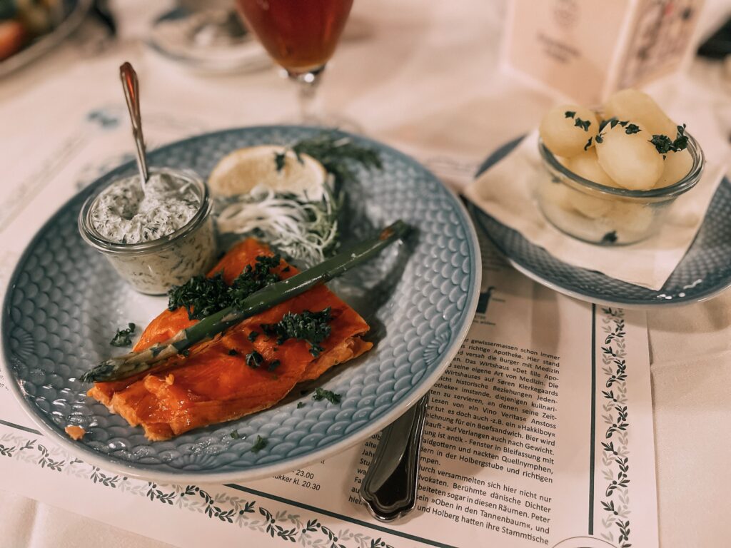 cena a Copenaghen a base di salmone