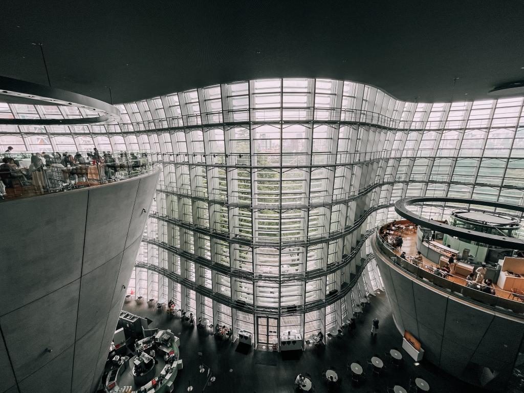 interni del national art center di tokyo