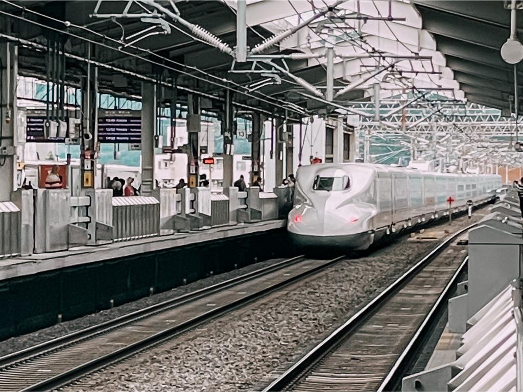 shinkansen alla stazione di Kyoto in Giappone